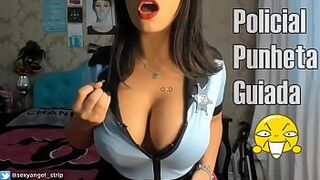 Hot Cop Making You Cum in Handjob, Guided Handjob, Handjob Instruction Busty Hot Cop Cumming In Cop's Pussy Roleplay Police girl JOI