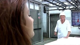 Old man fucks teen