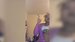 Smoking and getting her titty sucked at the same time Whorella DeVille babe