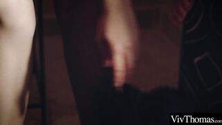 Lesbian catches girlfriend cheating in tub but fucks her hard anyways