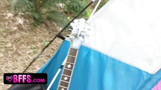 BFFS - Charming Cheerful Besties Get Wild And Kinky In Tent