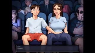Summertime Saga: Stepbrother Fingers His Stepsister In The Cinema-Ep132