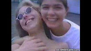 2 Sisters and a Friend Tape Each Other Day of Sex (Part 1)