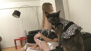 Stepsister is just 18 years old, but she is already a thirsty bitch
