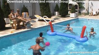 Hardcore Group Sex Pool Games