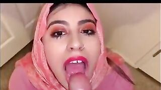 Hijab Cumshot