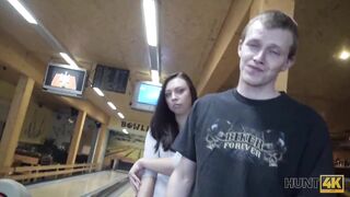 HUNT4K. Sex in a bowling place - I've got strike!