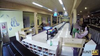 HUNT4K. Sex in a bowling place - I've got strike!