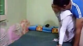Tutor fuck little sister ass