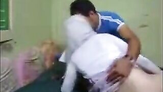 Tutor fuck little sister ass