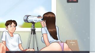Summertime Saga: Stepbrother Eats His Stepsister's Pussy, She Squirts In His Mouth - Ep109