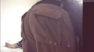 Blindfolded girlfriend shared with friend