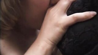 Pregnant women suck double sided dildo