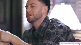 Guy seducing his stepmom with a massage