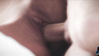 Young European brunette loves a big cock inside of her