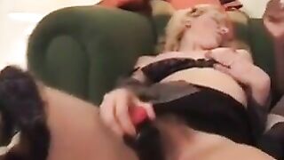 British MILF and Teen share two huge cocks!