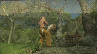 Sex by the river - hot babes and horses