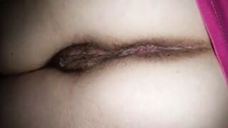 Wife hairy ass
