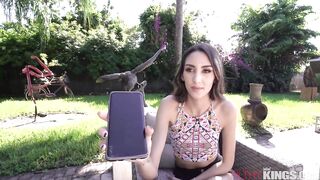Skinny Teen Step-Sister Gets Fucked Poolside with Big Dick