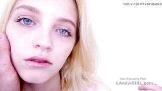 Sexy 20yo blonde fucks at modeling audition