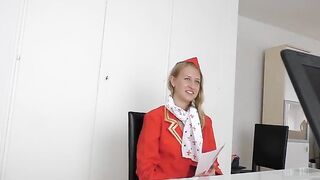 Dumb Russian Teen Air Hostess creampied at fakeflightagent