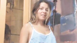 The teen is a total tease