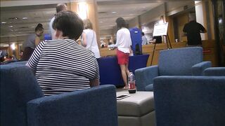 Two leggy Chinese college girls at orientation