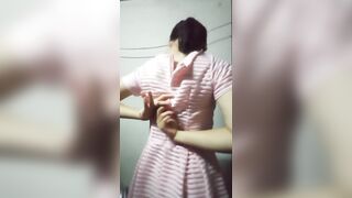 Asian girl alone solo at home