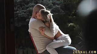 Tiny anal teen facialized