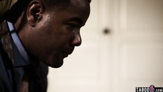 Black stepdad finally fucks white teen stepdaughter