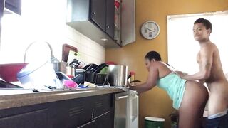 [HD] Fat Black Ass Standing Fuck