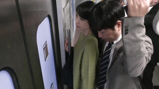 Japanese Milf gets it in the train