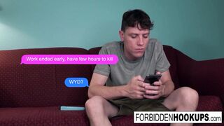 Busty babe gets banged by her step-brother