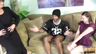 Summer Rae and Sammy Brooks Interracial Threesome