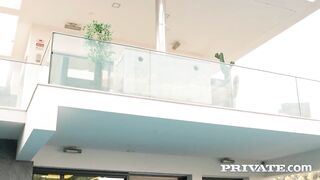 PRIVATE com - Small Tits Marie Berger Deep Throats Big Dick And Gets Facial