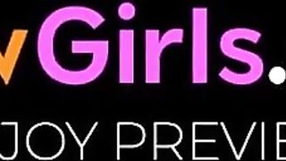 Amazing girl Guerlain slowly taking off her clothes and shows everything