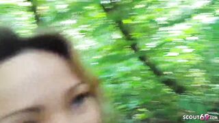 German Tinder Date Nele Fuck and Smartphone Porn in Forest