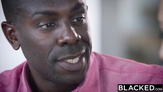 BLACKED Young intern begins a hot arrangement with a sugar daddy