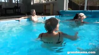 Granny pool orgy