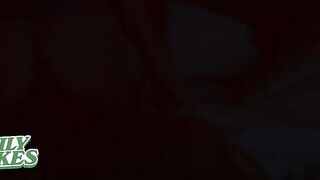 Stepson is perving on hot busty stepmom