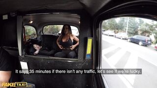 Fake Taxi Aussie body builder Aubrey Black gets her big tits sucked
