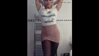 Blond chav with big ass