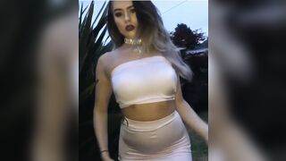 Blond chav with big ass