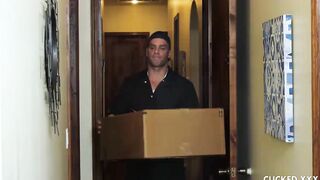 Horny Milf Aidra Cucks Her Husband And Gets A Rough Fuck From The Mover Guy