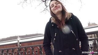 GERMAN SCOUT - CUTE NATURAL TEEN ELENA CHEATING FUCK AT MODEL CASTING