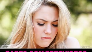 Sophia Knight strips & rubs herself to orgasm outside