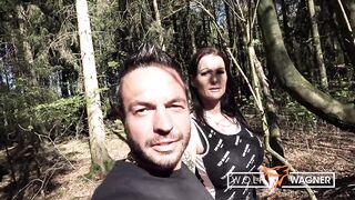 Andy Star eats her shaved pussy in Public! Wolf Wagner Casting