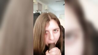 Chubby ex gf swallow