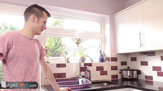 Agedlove mature chubby blowjob and doggystyle