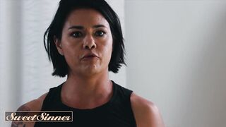 Asian milf (Dana Vespoli) rides inked stud (Small Hands) - Sweet Sinner